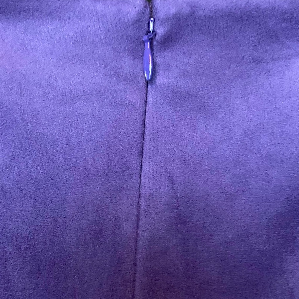NWT Anthropologie Blue Faux Suede Skirt - Picture 9 of 13